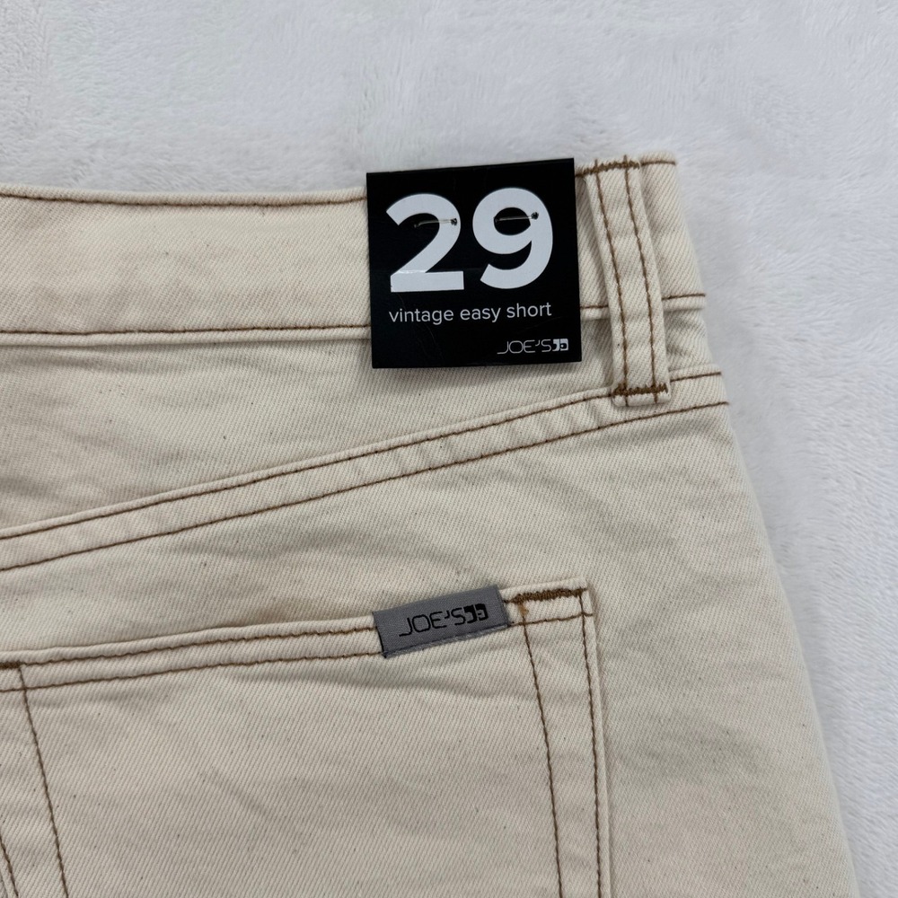 Joe's Jeans Vintage Easy Short Women 29 Ecru NEW High Rise Denim Relaxed - Picture 9 of 9